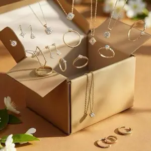 Live Pick Jewelry Set - Includes Earrings, Necklaces, and Rings in Elegant Gift Box