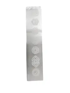 Selenite Charging Incense Stick Holder 8in for Space Cleansing & Crystal Purification with Aromatic Incense Benefits for Meditation & Yoga