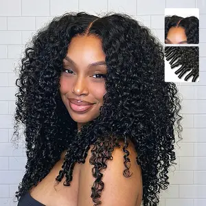 Glueless 3 Mins Ready Wear Go Wig Burmese Curly 13x6 HD Lace Frontal Wig 100% Human Hair Pre Plucked Natural Hairline 200% Density Beginner Friendly Water Wave Human Hair Wigs