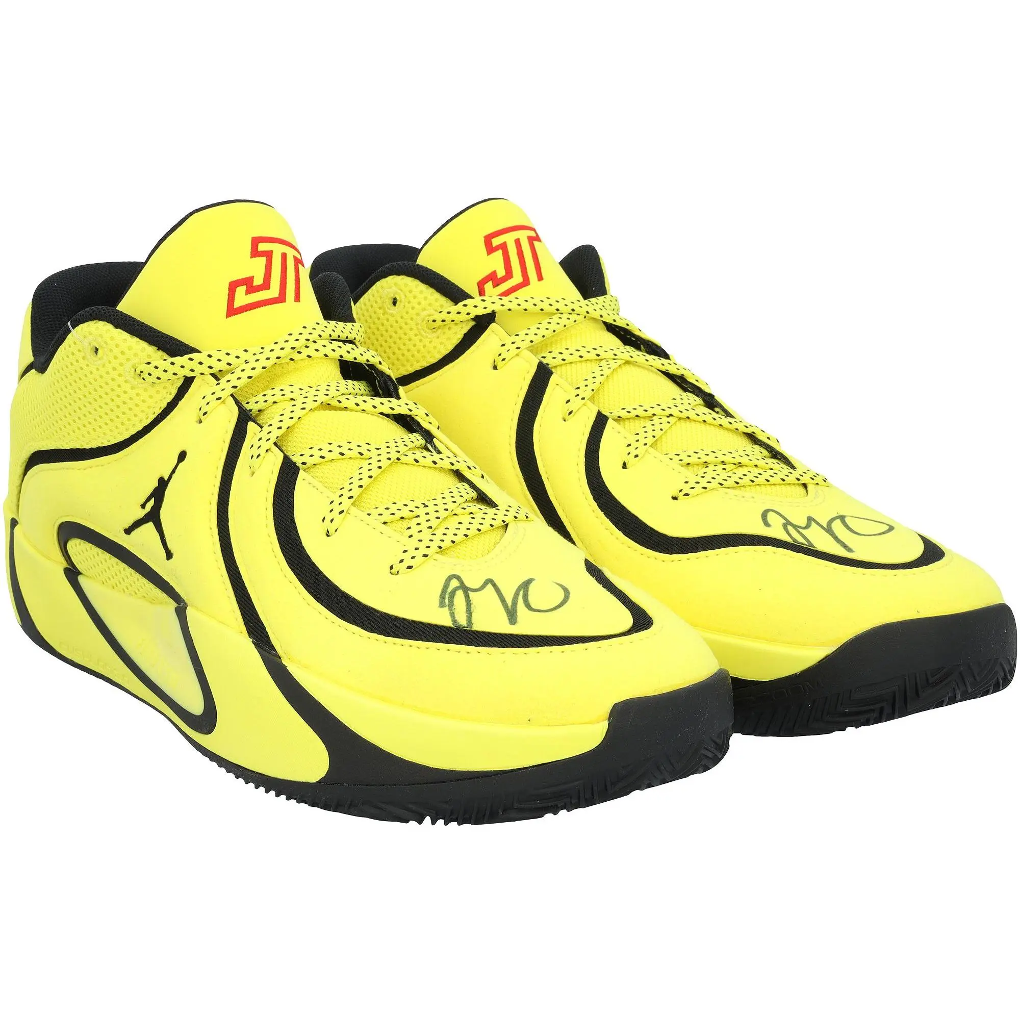 Jayson Tatum Boston Celtics Autographed Jordan Tatum 4 Yellow Size 12 Basketball Shoe - Fanatics Authentic Certified