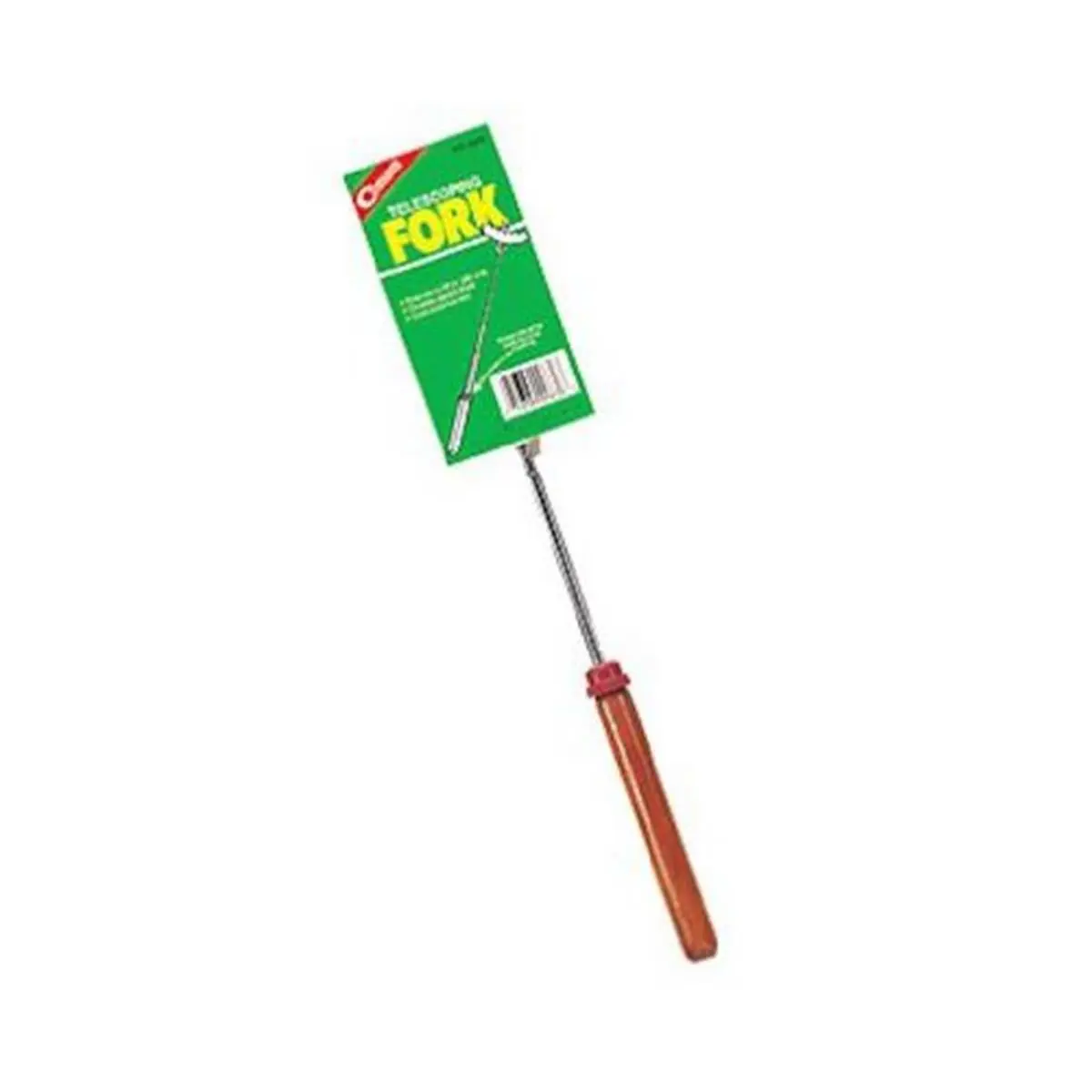 212 MAIN Telescopic Wood Fork - 34 inches Extendable Household Utensil with Chrome, Rotates Food, Compatible with Large Home Appliance Accessories, Telescopic Fork