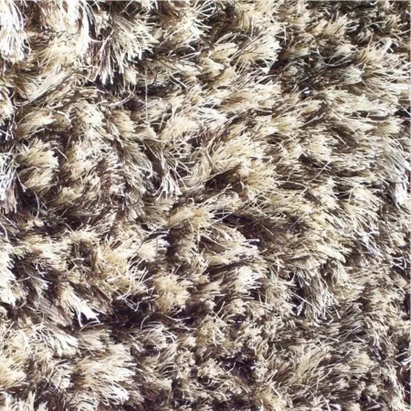 Artisanal Handmade Indoor Polyester Yarn Rectangle Area Rug - Multicolored (Crystal, Beige, D.Brown) - 4x6, 5'x8', Soft, Room Decor for Indoor Use