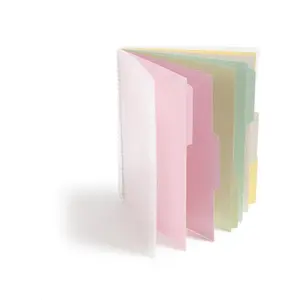Poly Project Organizer, 6 Tabs, 12 Pockets, Letter Size, Pastel (89208) (Pack of 1)