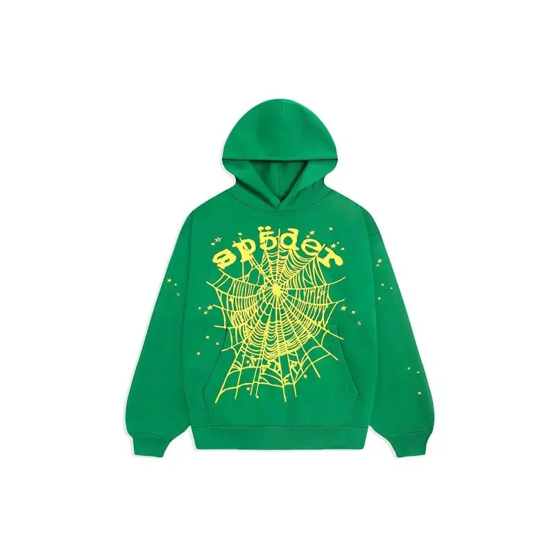 Sp5der Star OG Web V2 Hoodie Slime Green (men) by StockX