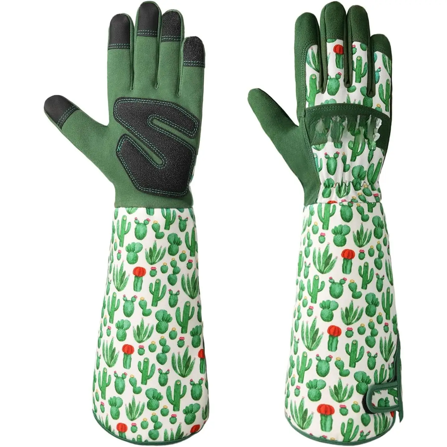 Gardening Gloves for Women, Rose Pruning Gloves with Forearm Protection, Breathable and Comfortable Thorn Proof Garden Glove with Touch Screen for Yard & Outdoor Work (Medium 1 Pair)