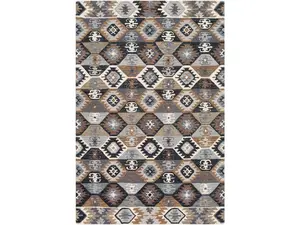 Livabliss DNA1007-1616 18 in. Dena Area Rug, Teal
