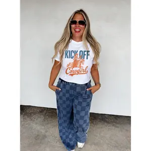 Victory Check Denim Lounge Pants