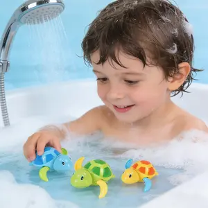Baby Bath Time Fun with Cozy Turtle Toys, Safe Material, No Battery Needed, Bright Colors, Enhances Hand-Eye Coordination, Essential for Moms