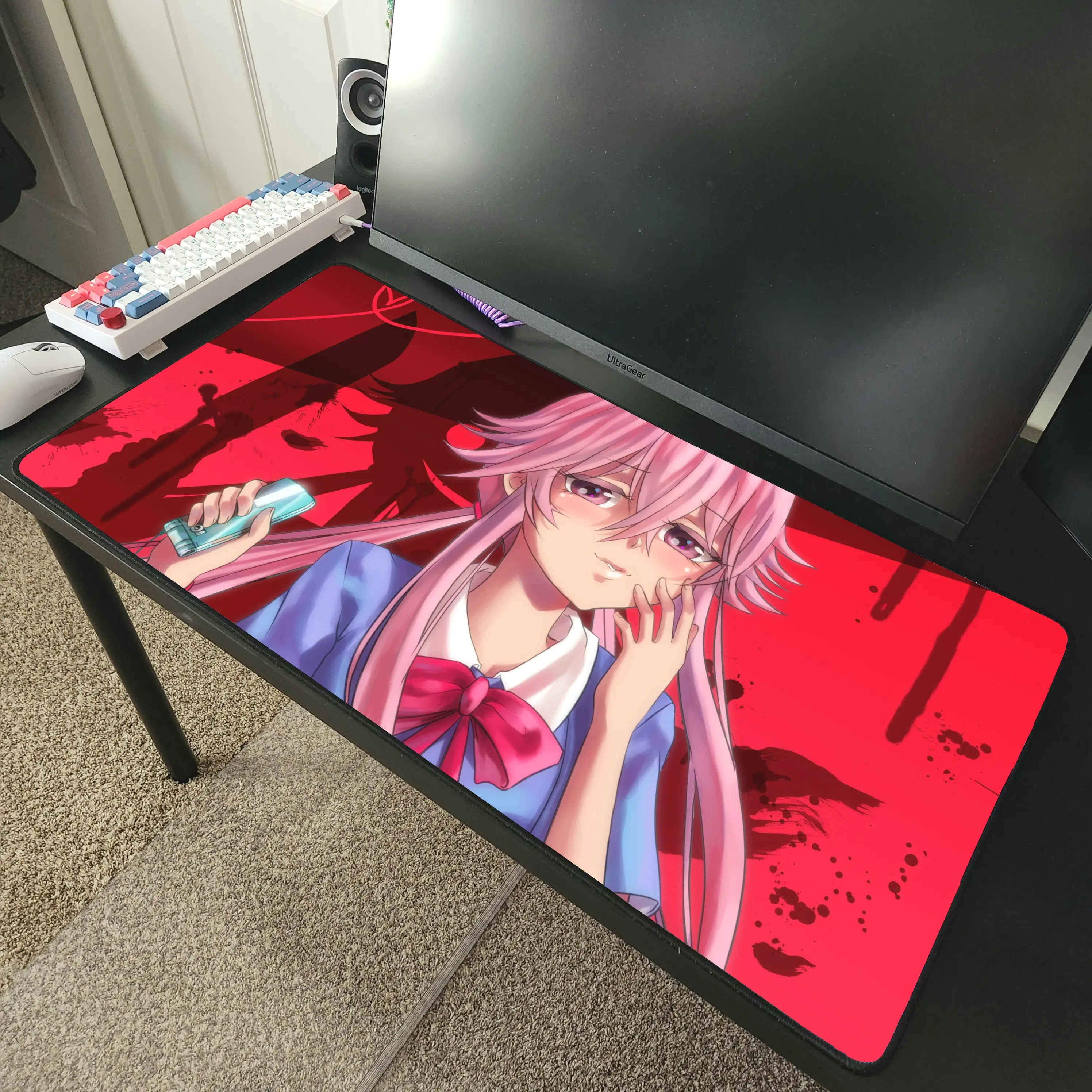 yuki aim kitsune glass mousepad - TikTok Shop