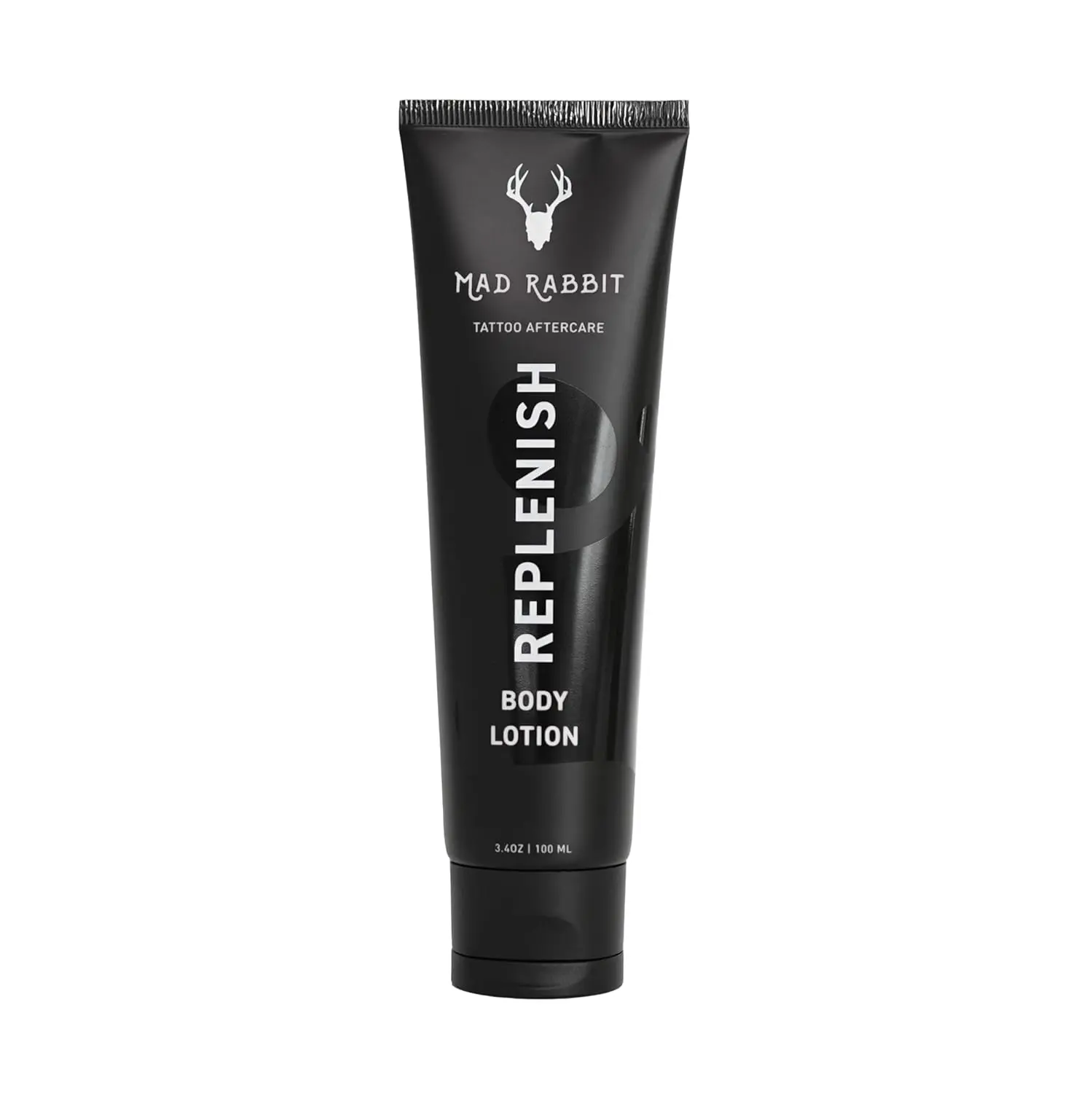 Mad Rabbit Replenish Tattoo Body Lotion - Fragrance-Free Lotion, Non-Greasy & Silicone-Free, Clean Ingredients, Lightweight for Daily Use (3.4 Fl Oz)
