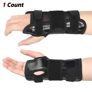 Adjustable Carpal Tunnel Wrist Belt Support, 1 Counts Wrist Support with 3 Straps and Metal Splint Stabilizer for Men Women, Sports, Fitness Wrist Wraps
