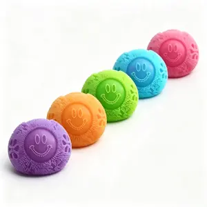 Ultra Soft Velvet Cloud Squish Fidget Toy, Wavy Tactile Texture Squeeze Ball, Soothing Stress Relief and Calming Sensory Play for Kids and Adults