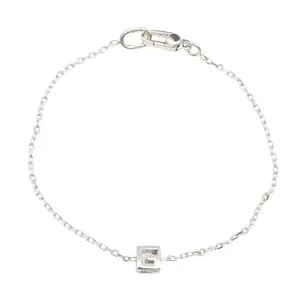 Pre-owned GUCCI Sterling Silver 925 (Ag925) Small Leather Goods 925 Silver Bracelet