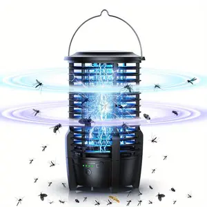 Rechargeable Bug Zapper, Outdoor Mosquito Killer with LED Light, Mosquito Killer Lamp, Electronic Mosquito Killer for Camping Patio Backyard Garden