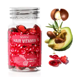 SEVICH Unisex Hair Oil Capsules with Argan & Jojoba Oil - Frizz & Damage Repairing Serum, Leave-In Conditioner, No Harsh Chemicals Plant Extract Haircare Intensive Hypoallergenic Fragrance