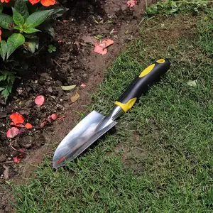 1pc Heavy-Duty Garden Shovel Trowel & Hand Shovel with Soft Rubberized Non-Slip Handle - Durable Plastic/Metal Construction for Transplanting, Weeding, Digging & Planting Design for Comfortable Gardening, Shovel Garden Tool
