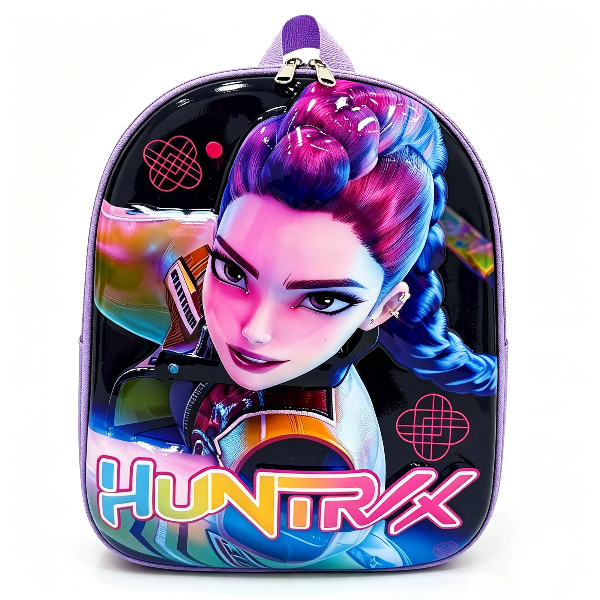 12inch 3D Hard Shell Kids Backpack, Cartoon Anime Kpop Character Toddler Backpack, Lightweight Waterproof Kindergarten School Bag, Cute Mini Daypack Gift for Boys Girls