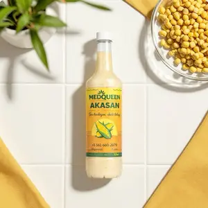 MedQueen Akasan - Authentic Haitian Cream with Corn Sweet Premium Cream bottles 32oz