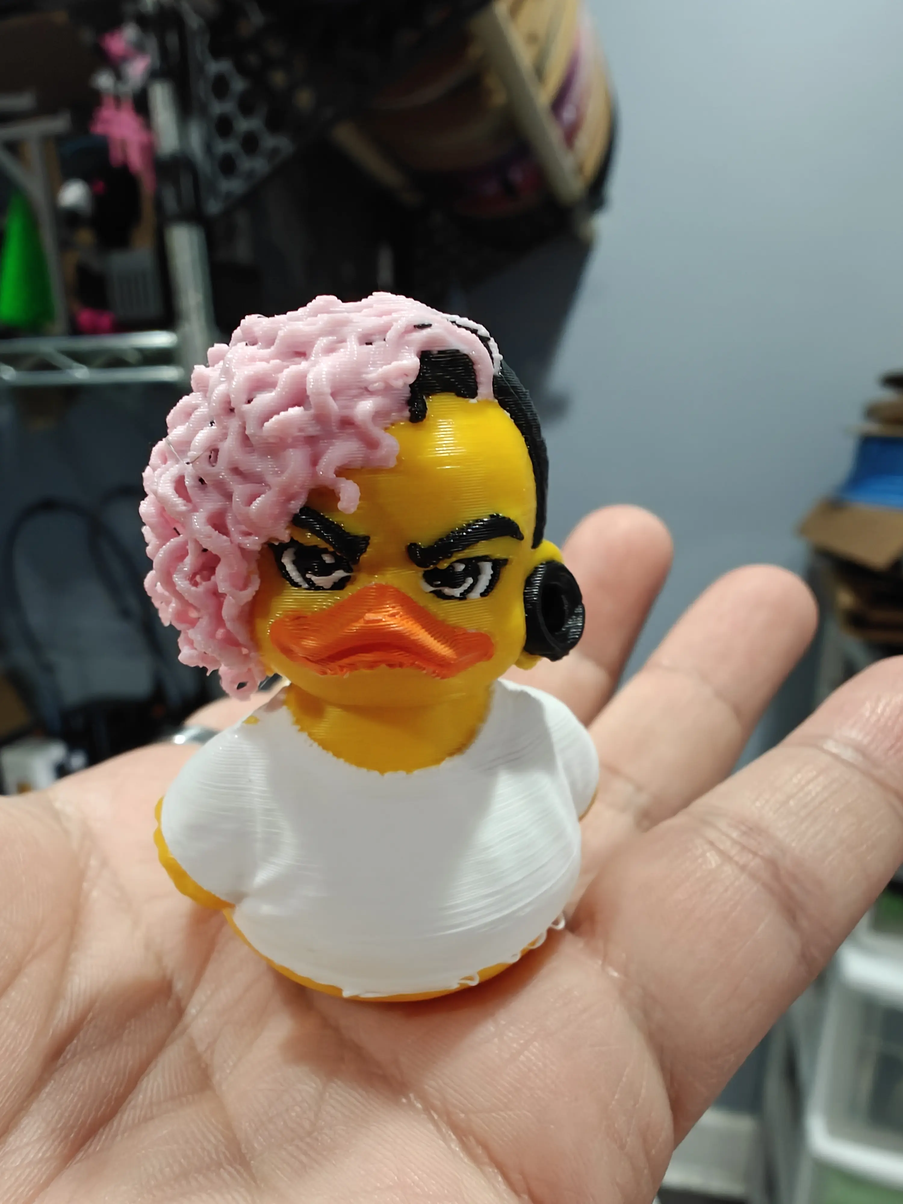 Lorna Shore Inspired Keychain, Will Ramos Duck Figure in PLA Plastic, 3D Printed Collectible Novelty Figure Charm for Car Keys, Figure Keychain, 3D Printed Stuff