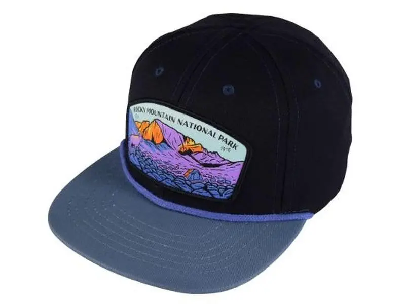Sendero Provisions Co. Rocky Mountain National Park Snapback Hat (Navy/Slate)