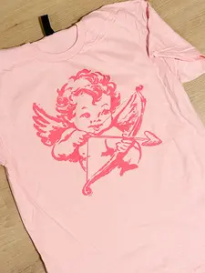 Cupid Color On Color Graphic Top