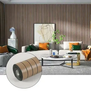 Wood-Grain 3D Foam Self-Adhesive Wall Stickers and Ceiling Tiles, Suitable for Living Room, Bedroom and Kitchen DIY Wall Decor, Peel and Stick Wallpaper Designs
