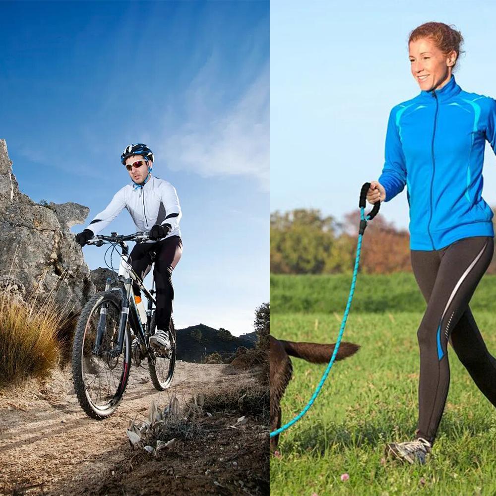 Unisex Fanny Pack Waist Bag with Headphone Hole, IPX4 Water Resistant Double Layer Crossbody Belt Bag for Running Hiking Travel Workout, Adjustable Strap Large Capacity Bumbag for Men Women