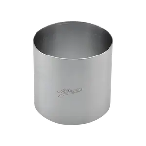 Stainless Steel Round Cake Ring – 3” Height x 3 1/8” Diameter – Professional Pastry & Mousse Mold