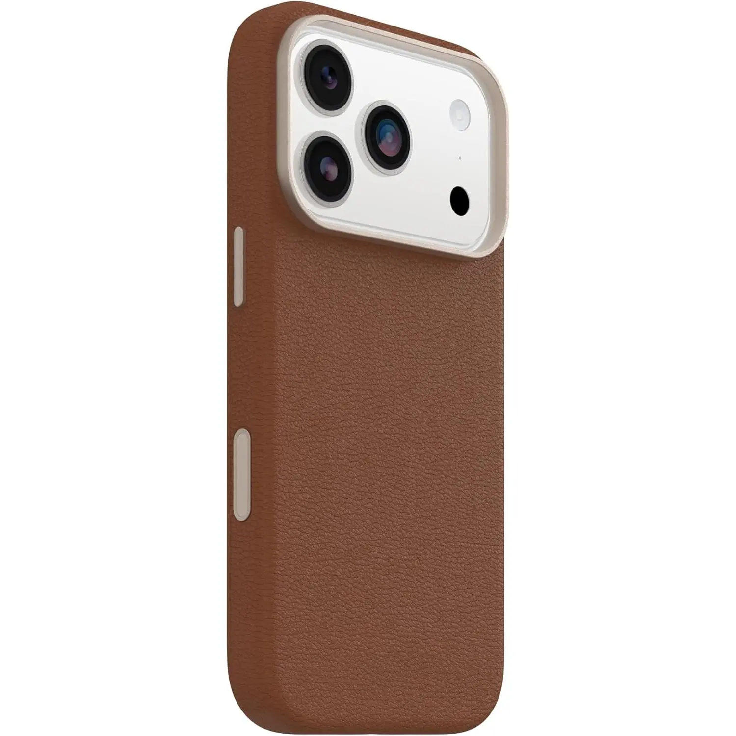 OtterBox iPhone 17 Pro Symmetry Series Cactus Leather Case - Desert Saddle - Brown - Slim, Premium Protective iPhone Case