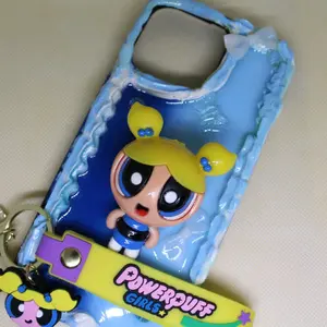 iPhone 15 pro Max bubbles from Powerpuff girls phone case