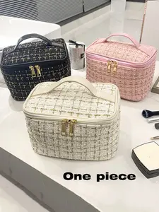 New Large Capacity Fashion Women's Handbag Cosmetic Bag, Portable Makeup Organizer, Holds Lipstick, Brush, Eyeliner, Wedding Gift, Valentine's Day Present