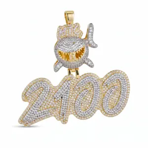 Full-diamond small shark digital heavy-duty pendant, luxurious and fashionable, finely crafted, highly stylish, suitable for everyone to wear, suitable for any occasion, the most special gift for boyfriend or girlfriend