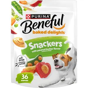 Purina Beneful Baked Delights Snackers Dog Treats, 36 OZ