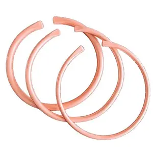 MULTI-GAUGE BARE COPPER ADJUSTABLE BANGLES (Set of 3)
