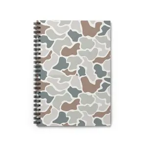 Everything Seamless Camo Journal - Spiral Bound Notebook with Camouflage Design | Hunting Season | Hunter Accessories | Camouflage Style