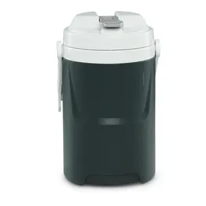 Gray 1/2 Gallon Sports Beverage Plastic Jug with Hooks - Ideal for Beverage Storage