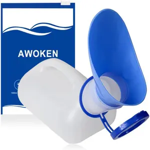 Velvetods Basics Unisex Urinal, Portable Toilet Urinal For Men  Women, Pee Bottle With Sealed Lid  Funnel For Elderly Kids  Patients For Camping Outdoor Travel And,summervibes