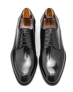 KOSS ATELIER Handcrafted Black Leather Oxfords