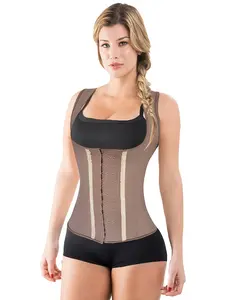 Fiorella Shapewear Full Latex Vest 212C3 - Fajas Colombianas Chaleco Instant Slimming & Reinforced Compression for Women's Shaping