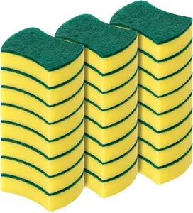 Kitchen Cleaning and scrubbing Sponges ,24 Pack Eco Non-Scratch for Dish,Scrub Sponges