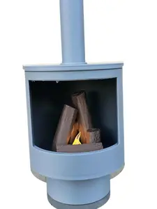 Mini 3D Printed Chiminea with Tea Light Faux Fire – Cozy Desk Decor