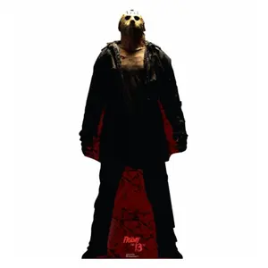 212 MAIN Advanced Graphics Jason Voorhees Dark Theme Cardboard Cutout, 2009 Friday the 13th Movie Decor, Large-Size Wall Decoration, Home Wall Display