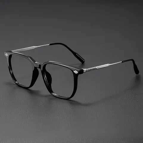 2025 New Party Square Glasses Anti-blue Light TR90 Ultra-light Men And Women Plain Glasses Fashion Natural Glasses Outdoor Glasses Fashionable Eyewear Frame Lightweight Eyewear, Trending Glasses, Anti Eyestrain Eyewear