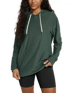 ODODOS Women's Oversized Hoodie - Ultra Soft odSTRATUM Tech Pullover UPF 50+ Long Sleeve Tops with Kangaroo Pocket
