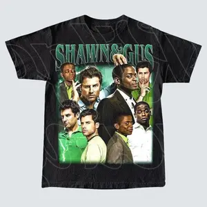 Limited Shawn and Gus Psych Tv Show Vintage T-Shirt, Gift For Woman and Man Unisex T-Shirt