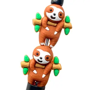 Just Hanging Around 3D Sloth Silicone Focal Beads | Colorful Bead Shop | DIY Craft & Supplies