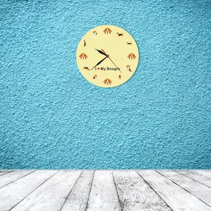 Cute Beagle Dog Wall Clock – Modern Pet Lover Home Decor Gift