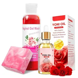 Feminine Wash & Yoni Soap Bar & Yoni Oil Feminine Oil for Women pH Balance, Yoni Wash for  Moisturizer Remove Odor