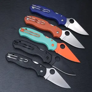 Outdoor Folding Knife, PVC Handle, High Hardness Steel, Outdoor Camping, Driving Fishing EDC Tool, Best Gift