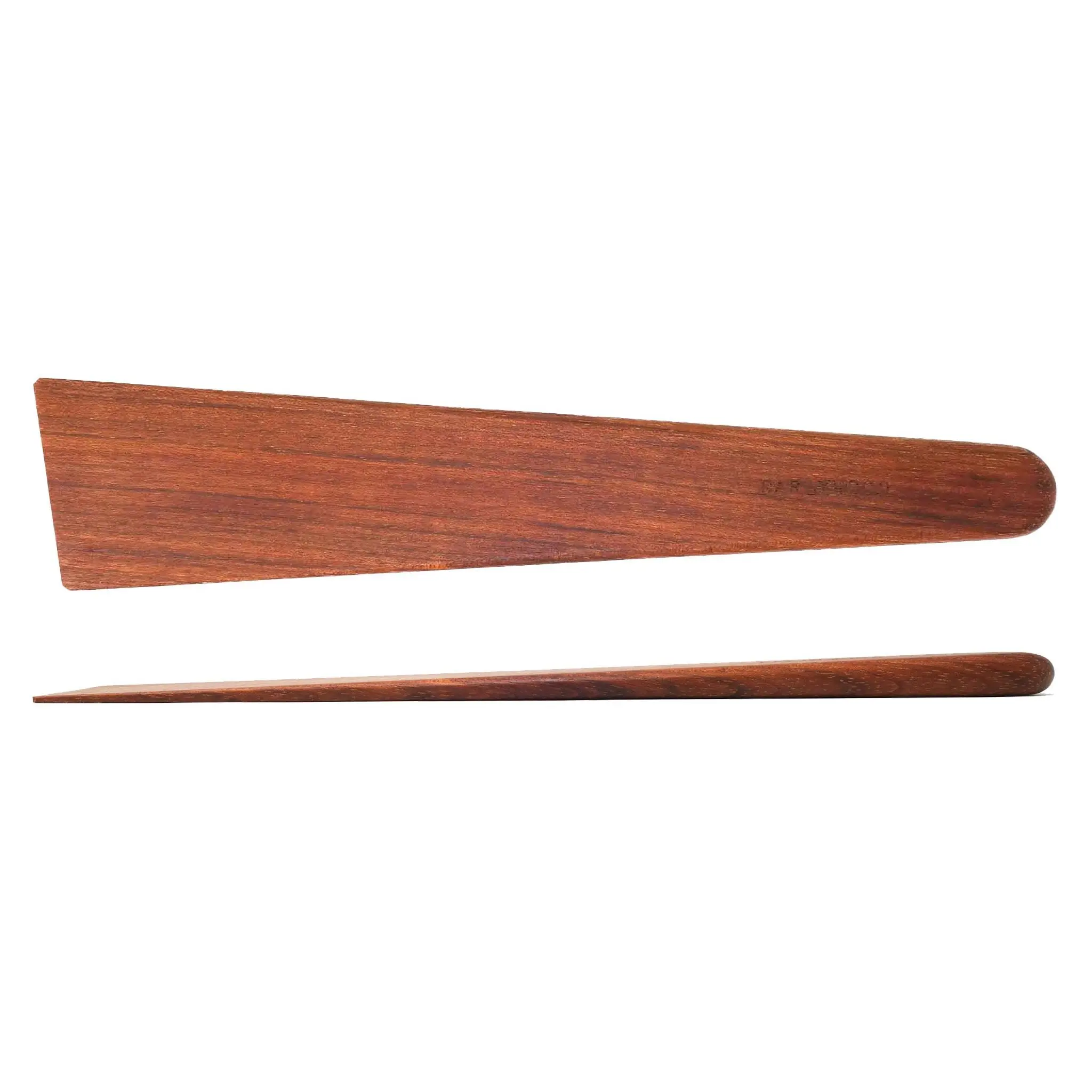 EARLYWOOD Big Wooden Scraper Spatula-  for Scraping Cast-Iron Pans & Chopping Ground Meats, Perfect Kitchen Utensil for Flat Top Grills, 13 inches
